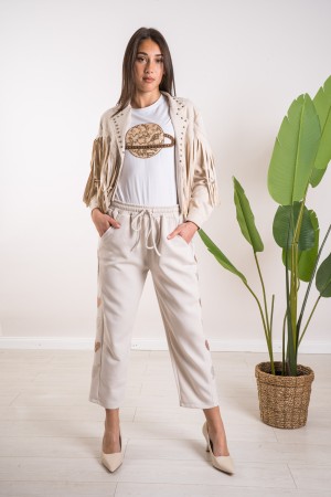 pantalones de corazón en traje con pantalones de corazón de diamantes de imitación en traje con pantalones de corazón de diamant