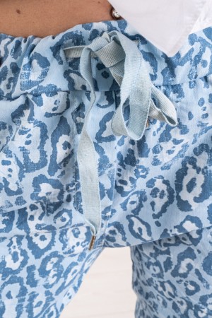 savannah Animalier Pants with Pailletto Tears Savannah Animalier Pants with Pailletto Tears Savannah Pant.