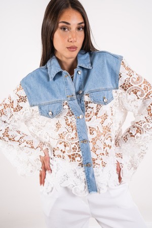 sizilienjacke in Denin mit Sizilienjacke mit Spitze in Denin mit Spitze Sizilienjacke in Denin mit Spitze