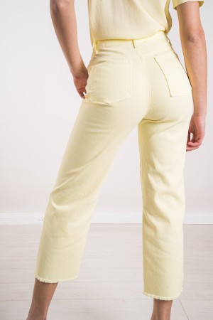 jeans amarillos con jeans amarillos de diamantes de imitación con jeans amarillos de diamantes de imitación con pedrería