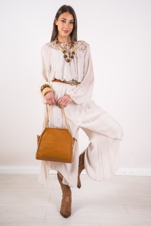pantalon coordonné BLUSA Charm et Silk avec blouse de charme coordonné MACRAME et pantalon de soie avec chrame coordonné ...
