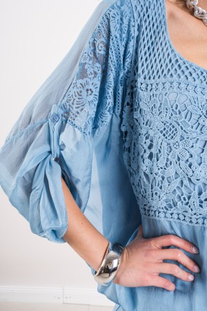 coordinato positano blusa e pantalone con ricami in seta coordinato positano blusa e pantalone con ricami in seta coordinato ...