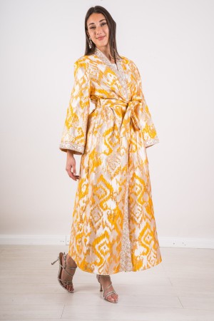 conjunto coordinado Spolverino y Lenuka vestido bordado con cuentas, con set, Spolverino y vestido de Lenuka, bordado con cuenta