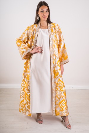 coordinated Set Spolverino and Lenuka Dress Embroidered with Beads Coordinated Set Spolverino and Lenuka Dress Embroidered with 