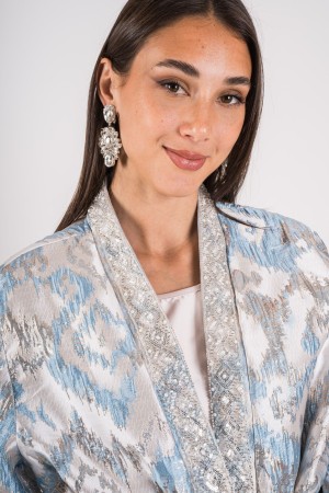 coordinated Set Spolverino and Lenuka Dress Embroidered with Beads Coordinated Set Spolverino and Lenuka Dress Embroidered with 