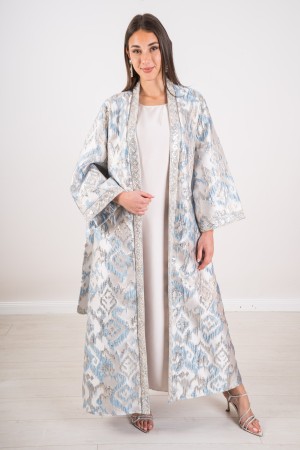 koordinierte Set Spolverino und Lenuka-Kleid mit Perlen verzickter Set Spolverino und Lenuka Kleid mit Perlen bestickt ...