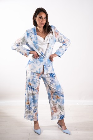 coordinada Chaqueta de la chaqueta y pantalones de fantasía Coordinada Coordinada Coordinated Tailleur Veronica y Pantalones de 