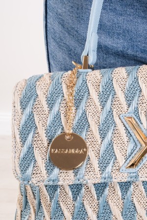 bolso de la margarita con la bolsa de margarita de la textura con la bolsa de margarita de la textura con la textura