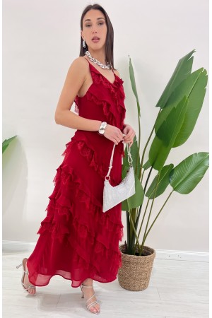 Fiesta Rouge Kleid mit Spitze Fiesta Kleid Rouge mit Spitze Fiesta Kleid Rouge mit Spitze