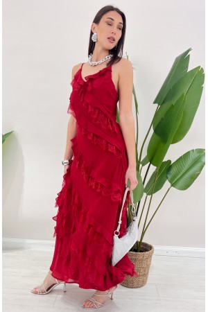 Fiesta Rouge Kleid mit Spitze Fiesta Kleid Rouge mit Spitze Fiesta Kleid Rouge mit Spitze