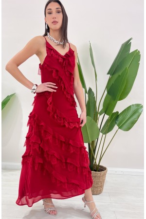 Fiesta Rouge Kleid mit Spitze Fiesta Kleid Rouge mit Spitze Fiesta Kleid Rouge mit Spitze