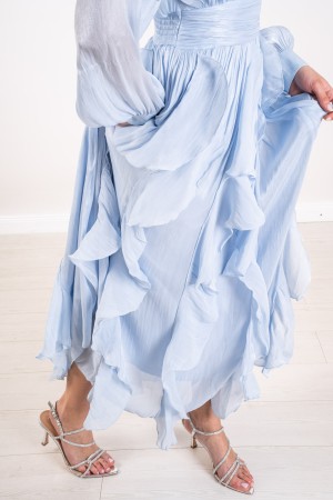 heavenly Long Dress V-neck in Tencel Long Heavenly V-neck V-neck in Tencel Long Heavenly V-neck V-neck in Tencel
