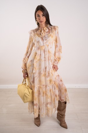 long spring fantasy dress with ruffles long spring fantasy dress with ruffles long spring fantasy dress with ruffles