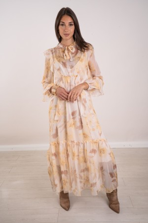 long spring fantasy dress with ruffles long spring fantasy dress with ruffles long spring fantasy dress with ruffles