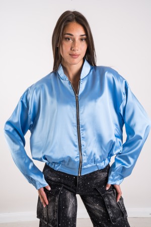 patty Bomber Patty Bomber Patty Satin Bomber Patty in Satin