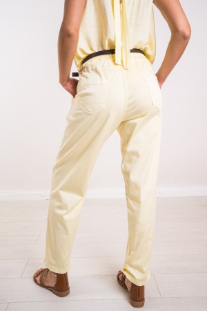 Pantalone Escape regular con cinta testa di moro  Pantalone Escape regular con cinta testa di moro  Pantalone Escape regular ...