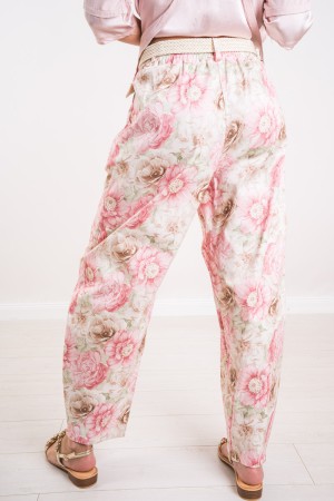 Pantalone Lolita con fantasia fiori peonie Pantalone Lolita con fantasia fiori peonie Pantalone Lolita con fantasia fiori peonie