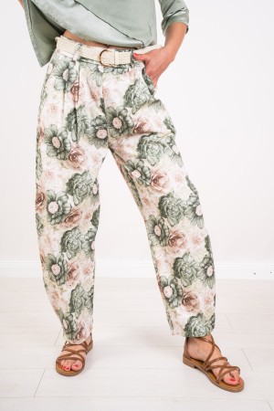 Pantalones de lolita con peonías de lujo Flores Lolita Pantalones con fantasía Peonías Flores Lolita Pantalones con Fantasy Peon
