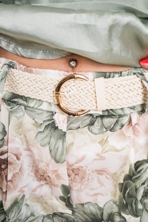 Pantalones de lolita con peonías de lujo Flores Lolita Pantalones con fantasía Peonías Flores Lolita Pantalones con Fantasy Peon