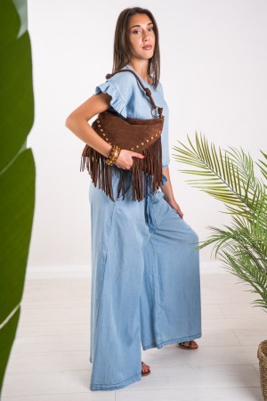 Koordinierte Maëlle Denim mit Hauchhülse koordiniert Maëlle Denim mit Hauchhülse koordiniert Maëlle Denim mit Sleeve ...