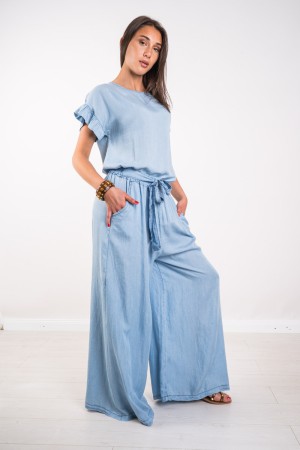 Koordinierte Maëlle Denim mit Hauchhülse koordiniert Maëlle Denim mit Hauchhülse koordiniert Maëlle Denim mit Sleeve ...