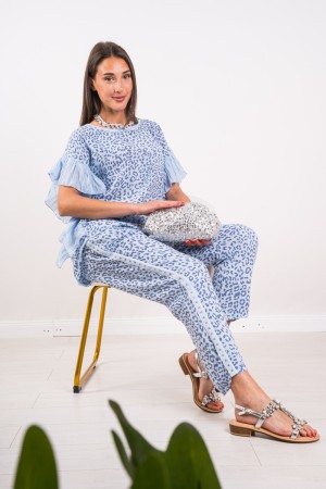Coordinated Savana Animalier Linen with Detail Rouches Coordinated Savana Animalier Linen with Detail Rouches Coordinat ...