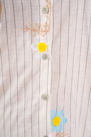 Koordinierter Regenbogen gestreift mit Gänseblümchen und Strass-Rhinestone-Regenbogen-Strass mit Gänseblümchen und Rhinestone-CO