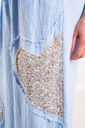 Butterfly coordonné dans le linge de lin avec broderie coeur coordonnée Linge de papillon avec coiffe de broderie Strass Coordin