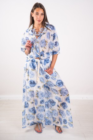 Coordinato Perla con fantasia floreale Coordinato Perla con fantasia floreale Coordinato Perla con fantasia floreale