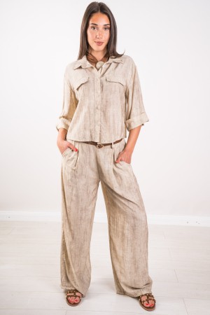 TARA coordinated with pinned tone-to-tone tone tone print with pinned tone-plated tone tone print with printing ...