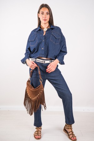 Sandy Jacke in ähnlicher Denim Dark Waschtisch-Sandjacke in ähnlicher Denim Dark Wäsche Sandy Jacke in dunkler Waschbegrenzer De