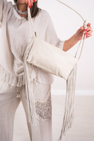 Borsa Noemi con frangia e manico con nodo  Borsa Noemi con frangia e manico con nodo  Borsa Noemi con frangia e manico con nodo