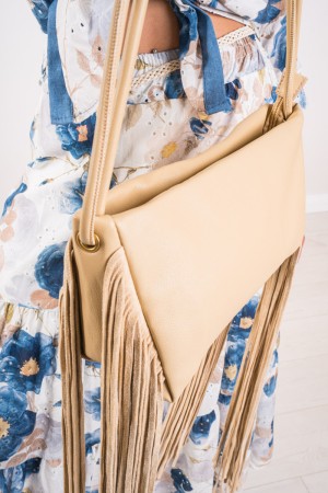 Borsa Noemi con frangia e manico con nodo  Borsa Noemi con frangia e manico con nodo  Borsa Noemi con frangia e manico con nodo