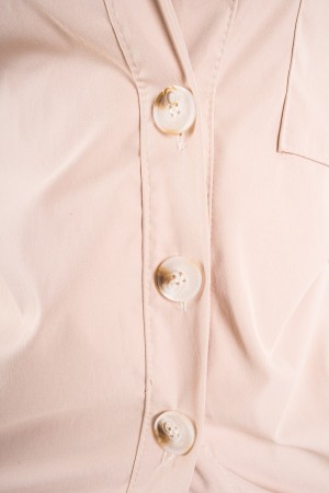 Chaqueta Safari con bolsillos delanteros y muñeca con chaqueta de safari de detalle de encaje con bolsillos delanteros y muñeca 