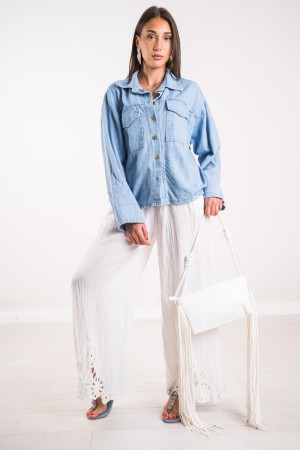Pantalones Léa en pantalones de lino suave Léa en lino suave Léa Pantalones en ropa suave