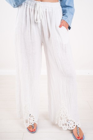 Léa trousers in soft linen Léa trousers in soft linen Léa pants in soft linen
