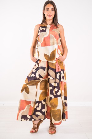 Coordinado Mondrian con Geométrico impreso Mondrian con estampado geométrico coordinado Mondrian con estampado geométrico