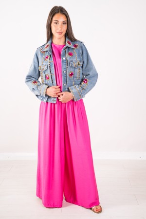 Chaqueta de Nueva York en Denim New York Chaqueta en Denim New York Chaqueta en Denim