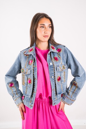 Chaqueta de Nueva York en Denim New York Chaqueta en Denim New York Chaqueta en Denim