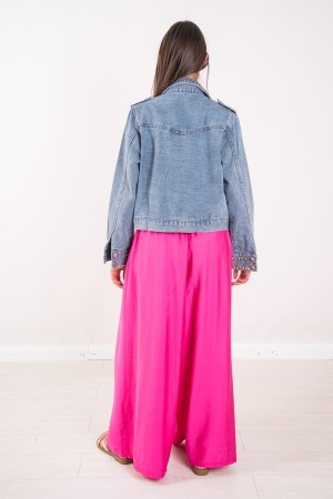 Chaqueta de Nueva York en Denim New York Chaqueta en Denim New York Chaqueta en Denim