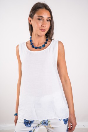 Amelia tank top with rear bow Amelia with back bow Amelia tank top with back bow