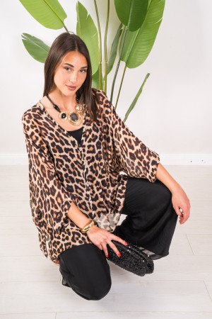 Blusa Avéline Animalier Blusa Avéline Animalier Blusa Avéline Animalier