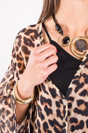 Blusa Avéline Animalier Blusa Avéline Animalier Blusa Avéline Animalier