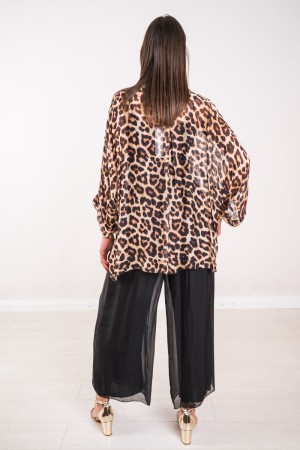 Blusa Avéline Animalier Blusa Avéline Animalier Blusa Avéline Animalier