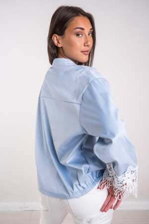 Safarijacke in Ecocamoscious mit Fronttaschen Safarijacke in Ecocamoscio mit Fronttaschen Safarijacke in Ecocamos ...