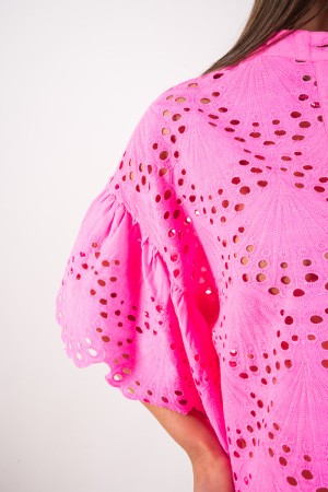 Lace Lace Shirt Macrame Dame Shirt in Spitze Macrame Lady Shirt in Spitze Macrame