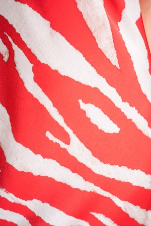 Jungle dress with zebra print Jungle dress with zebra print Jungle dress with zebra print