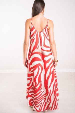 Jungle dress with zebra print Jungle dress with zebra print Jungle dress with zebra print