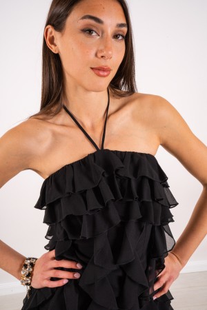 robe courte Katia avec des vagues et une bracelet à coude Courte Katia Robe avec des vagues et une dentelle de cou courte robe K