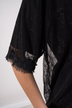 soleil Lace tricotée avec col de cols de strass col fer à coller dans la dentelle avec encolure strass encolure Soleil en dentel